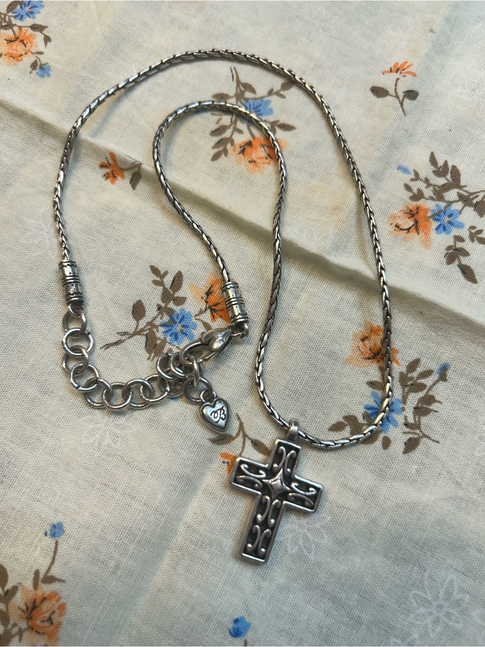 Vintage, Retired Brighton Seville Cross Necklace - reversible